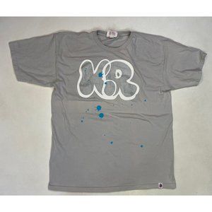 VINTAGE Kidrobot Graphic T-shirt Men Adult Large Gray Short Sleeve